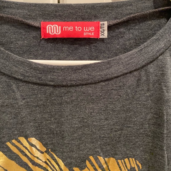 Ladies Bat Sleeved Gray Top Juniors Size XXL - Picture 5 of 5